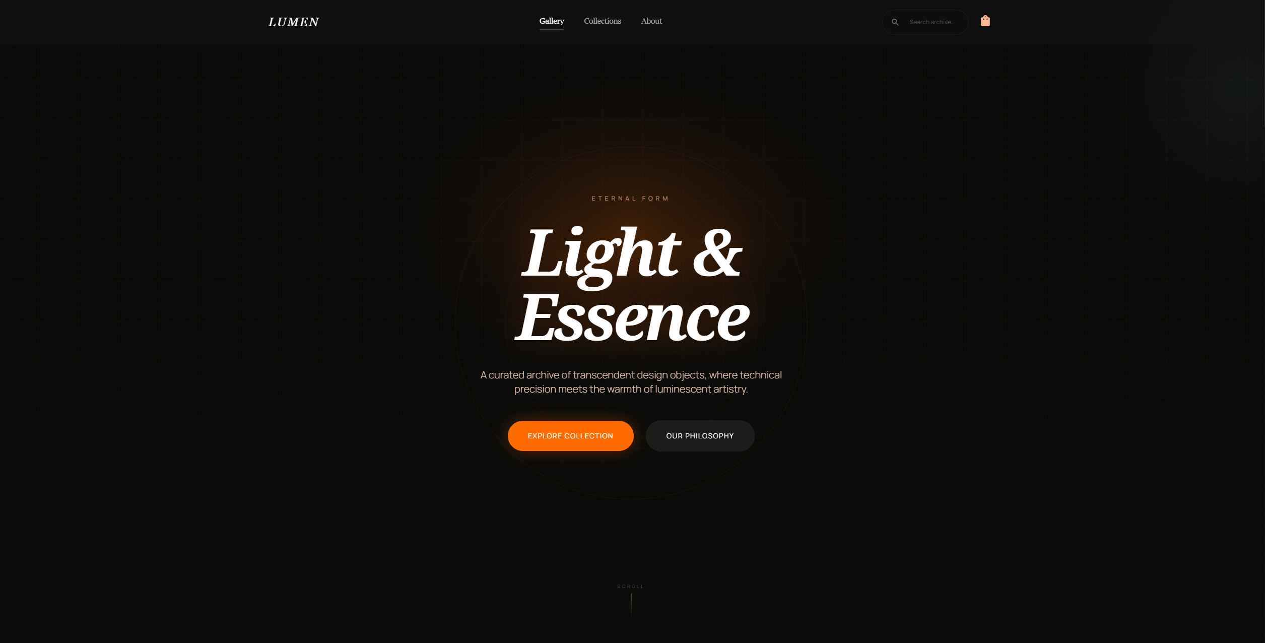 Lumen Shop website screenshot
